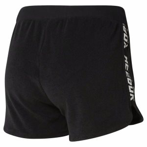 Reebok WOR Meet You There Terry Kurze Hose Damen - Schwarz - DE 364-PFH